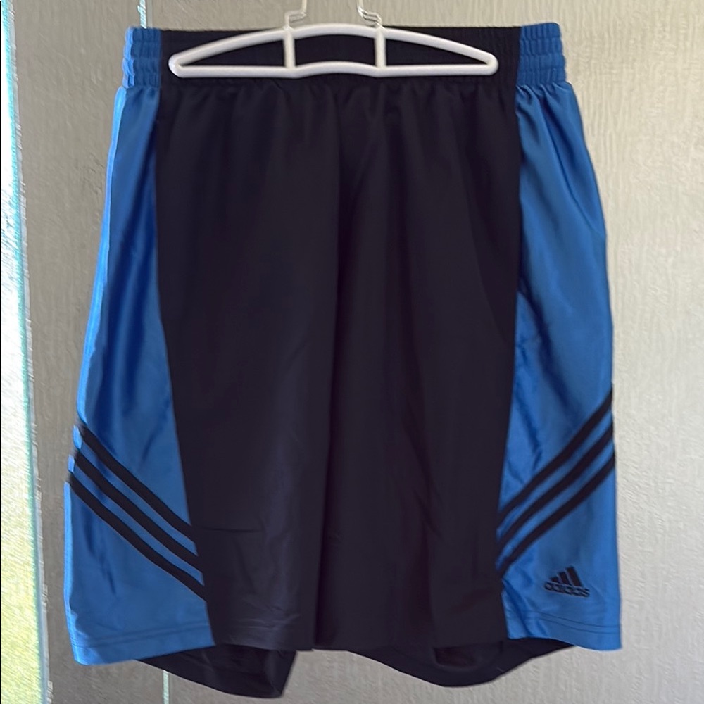 Adidas Men's Athletic Shorts in Black and Blue